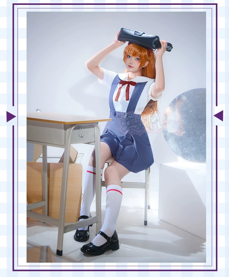 新世紀エヴァンゲリオン アスカ 制服 コスプレ - Man Biao