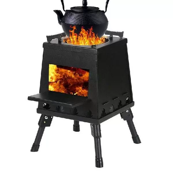 Portable Camping Tent Wood Burning Stove Foldable Carbon-Taobao