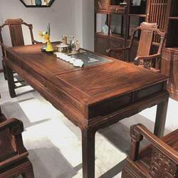 East African rosewood model prosperous tea table large board tea table office table six-piece set