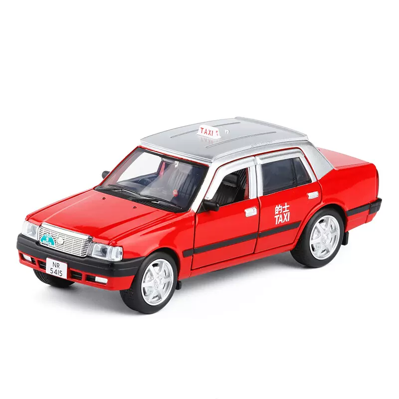 JKM金属仿真1:32金属丰田皇冠香港出租车TAXI小汽车模型玩具的士-Taobao 