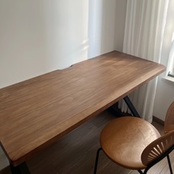 Solid Wood Large Board Couple's Gaming Desk, Home Bedroom Computer Desk, Office Workstation, Long Desk, Workbench