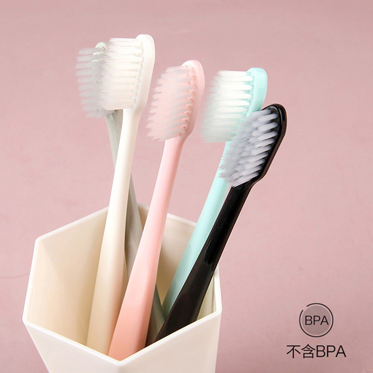 부드러운모 칫솔 20개, 2봉, 마카롱 컬러 패밀리팩 -