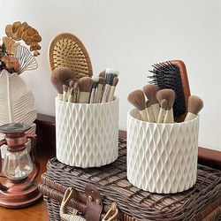 Makeup Brush Storage Tube Desktop Vanity Lipstick Eyeshadow Eyebrow Pencil Holder Storage Box Pen Holder Storage Box Ins