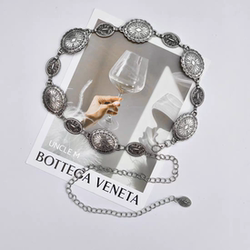 Women's Belt 2024 New Design Decorative Waist Chain Versatile Retro Style for Dresses and Jeans Metal Belt