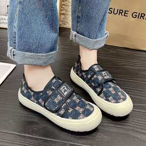 
Fisherman's shoes for women's breathable and versatile casual canvas shoes for one foot to sport soft sole comfortable lazy shoes thick sole student single shoes