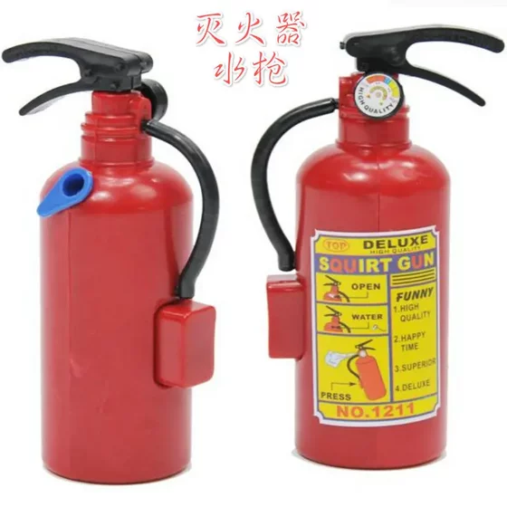 
Creative children's fire extinguisher water gun DIY small toys hot sale children's water play hot sale street stall direct sales Xpp bag