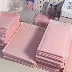 ins Fairy Thickened Pink Bubble Bags Co-Extruded Envelope Foam Packaging Bags Small Card Packaging Shockproof and Waterproof for Mobile Phones