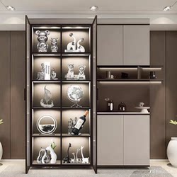 High-Quality Luxury Wine Cabinet Set, Light Luxury Home Creative European-Style Electroplated Living Room Decorations, New Home Gifts