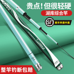 Wave Peak Hunter Fishing Rod Ultra-Light Ultra-Hard Hand Rod 6H8H19 Adjustable Platform Fishing Rod Crucian Carp Rod Genuine Big Fish Rod