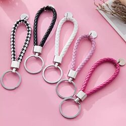 Creative Internet Celebrity Keychain for Women, Car Cartoon Doll Pendant, Cute Ins-Style Backpack Decoration, Chain Ring Keychain