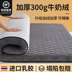 Winter Thickened Milk Velvet Mattress Home Soft Pad Warm Fleece-Lined Bedroom Coral Velvet Student Dormitory Single Mattress Quilt