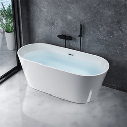 Sbolun Independent Seamless One-Piece Thin-Edged Bathtub for Home Small Apartment B&B Hotel Bath Internet Celebrity Bathtub