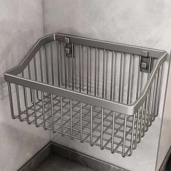 Kitchen Multifunctional Vegetable Basket Storage Rack, Wall-Mounted Rack for Onions, Ginger, Garlic, Wall-Mounted Spice and Vegetable Storage Basket