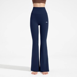 American Aloactive Yoga Pants, Butt-Lifting, High-Waisted, Tummy-Tucking, Fitness Pants, Slightly Flared, Running, Matte, Pilates Pants