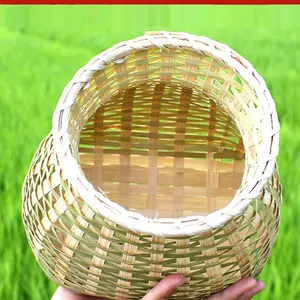 bamboo woven small tea basket bamboo basket Latest Best Selling 