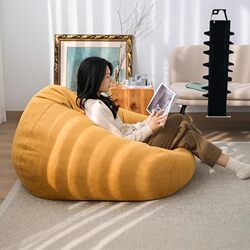Single Lazy Sofa, Reclining and Sleeping-Friendly, Leisure Bean Bag Chair, Balcony Bedroom Small Sofa Chair, Lounge Chair, Tatami