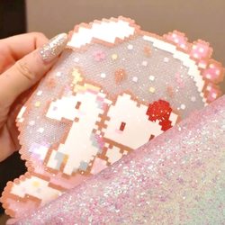 Rainbow Gradient Glitter Shoe Materials, Bags, Accessories, DIY Glitter Leather, Glitter Fabric 0.6mm