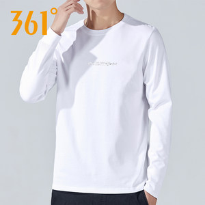 361 degree sports long-sleeved T-shirt for men 2025 spring and autumn loose breathable round neck air-conditioned bottoming shirt casual top for men