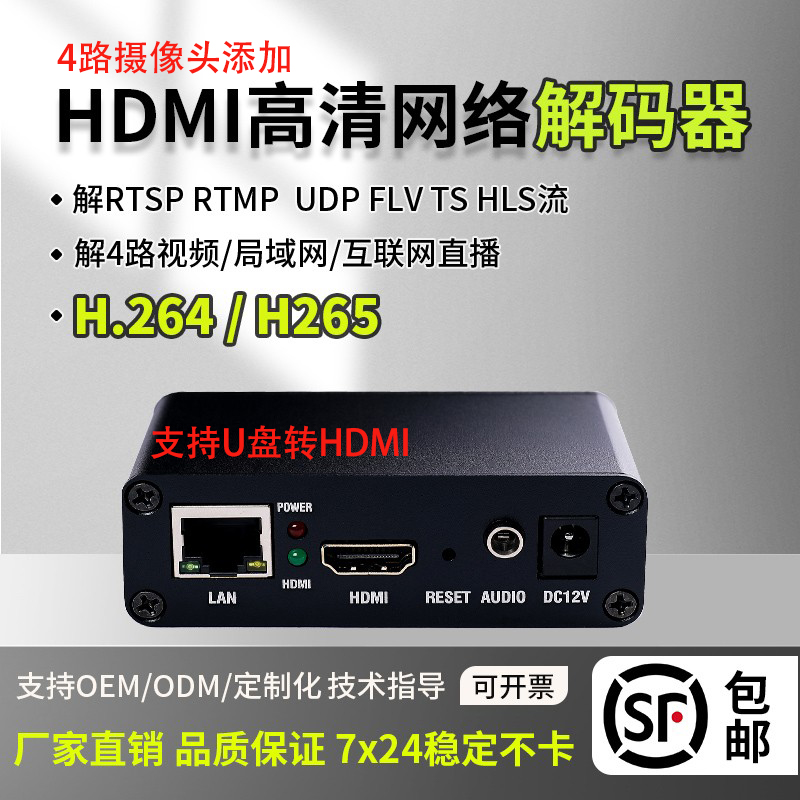 H.265 Ʈũ    HD ڴ RTMP HD USB ÷̾ RTSP ڴ 4K-