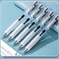 Yunzhi Retractable Gel Pen for Writing and Exam Use, 0.5mm, Water-Based Pen, Retractable Ballpoint Pen, Soft Rubber