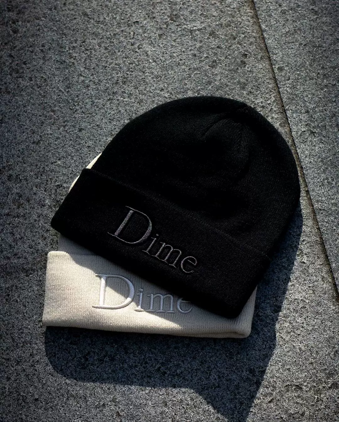 滑板帽Dime 3D CLASSIC WOOL FOLD BEANIE刺绣冷帽针织滑雪帽男女-Taobao