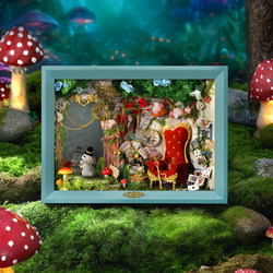 Dream Time DIY Wooden Photo Frame Handmade Assembly Kit Art House Miniature Model Creative Birthday Gift