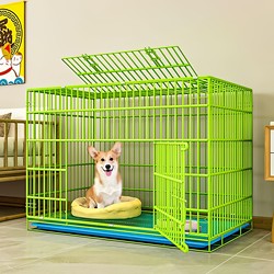 Foldable Dog Cage, Reinforced for Home Use, with Separate Toilet, Dog Villa for Small to Medium-Sized Dogs, Cat Cage, New Type of Dog Cage