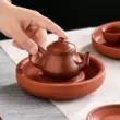 Triều Châu Zhuni kéo tay nồi giữ nồi cát tím đế nồi cốc nhỏ khay trà đựng nước bàn kung fu trà Phụ kiện bàn trà