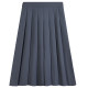 Gray pleated skirt women's long skirt summer 2023 new high-waisted slim spring and autumn skirt small a-line umbrella skirt