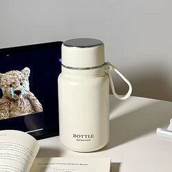 316 Stainless Steel Insulated Cup for Girls, 2025 New Model, High Appearance Value, with Lid, Tea Brewing Cup, Specially Designed for Students Attending School