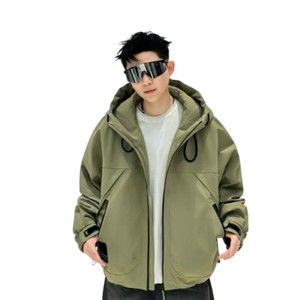 
2025 Autumn and Winter Thickened Warm Jacket Loose Zipper Pocket Working Jacket Couple Outdoor Sports Pinch Top
