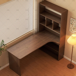 Corner Desk Bookshelf Bookcase Integrated Table Student Home Writing Study Desk Desktop Corner Computer Office Desk