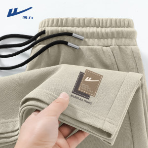 
Pull back retro coffee color pure cotton shorts for boys summer thin loose sports five-point pants for men versatile medium pants for men