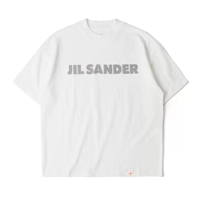 Jil Sander 22SS联名款极简主义3M反光字母男女休闲短袖T恤潮-Taobao