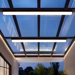 Ultra-Bright Strip Light, Special Light for Glass Sunrooms, Ultra-Thin Strip-Shaped Balcony Ceiling Light, Courtyard Canopy Eaves Light