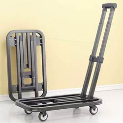 German Imported Japanese Small Cart, Hand-Pushed Cart, Transport Cart, Flatbed Cart, Folding Cart, Express Delivery Cart, Household Hand-Pulled Cart