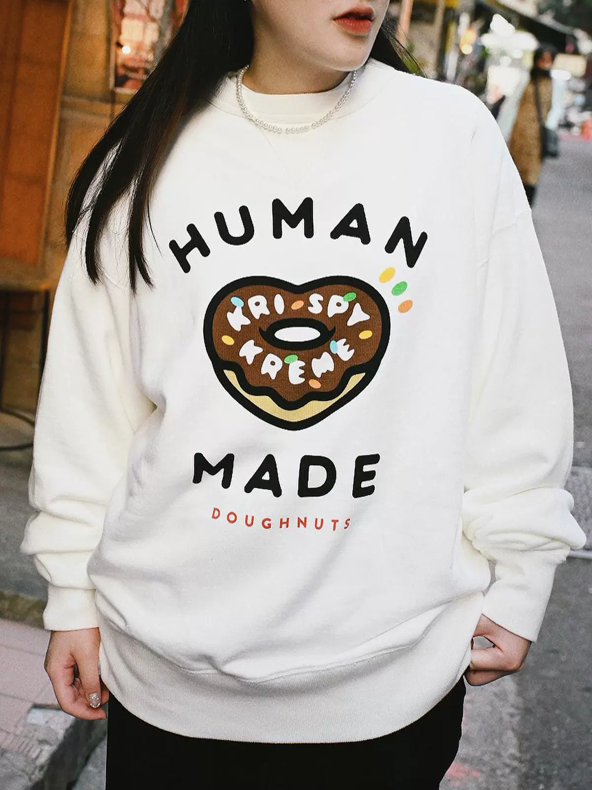 安心の日本製 HumanMade×KrispyKreme CREWNECKSWEATSHIRT メンズ