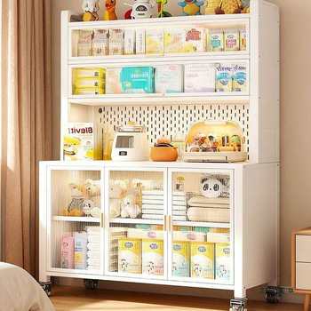 
Large-capacity baby feeding table storage cabinet bedroom wall storage cabinet children's toy cabinet maternal and infant supplies storage cabinet
