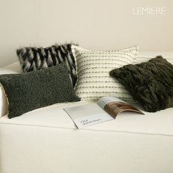 Light Luxury Style Throw Pillow, Italian-Style Living Room Sofa Cushion, Lumbar Pillow, Green Series, High-End Pillowcase, Square Pillow, Headboard Pillow