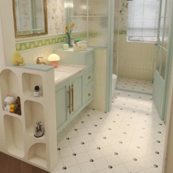 French Cat Claw Retro Tiles Bathroom Kitchen Balcony Coffee Milk Tea Shop Terrazzo Tiles Floor Tiles