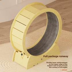 Pet Treadmill Silent Cat Running Wheel Solid Wood Exercise Fitness Pet Roller Cat Toy Cat Climbing Frame