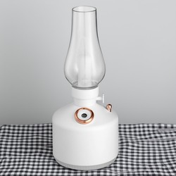 Humidifier Lamp Retro Desktop Home Silent Bedroom Aromatherapy Night Atmosphere Time Charging USB Small Spray