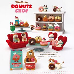 Japanese-Style Cat Zakka Cute Bread Donut Cat Toy ins Baking Coffee Shop Decoration Figurine Small Ornament