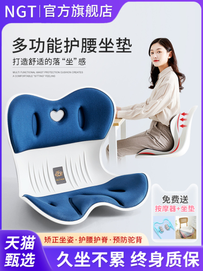 Style 姿勢矯正クッション ダークブルー Amazon | colortree 姿勢矯正 椅子 姿勢矯正 クッション