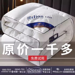 Five-Star Hotel Feather Duvet Winter Quilt Spring and Autumn Quilt Single/Double Duvet Core down Cotton Quilt 5kg Thickened for Warmth