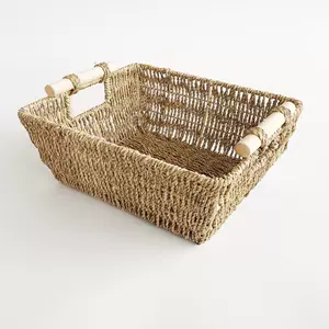 rattan handle storage basket Latest Best Selling Praise 