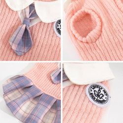 Speedy JK Fashion Short J Skirt Pet Clothing Dog Clothes Autumn and Winter Cat Bichon Teddy Small Dog Breed Autumn