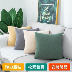 Scandinavian Simple Office Pillowcase Square Velvet Pillowcase Without Core Bedroom Living Room Sofa Cushion Home Use