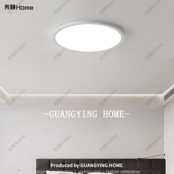 Full Spectrum Seamless Led Ceiling Light, Ultra-Bright Bedroom Main Light, Ultra-Thin Corridor Balcony Eye-Protecting Children's Room Light