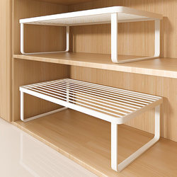Layered Storage Racks in the Kitchen Cabinets, Storage Racks in the Cabinets, Installation-Free Integrated Multi-Functional Storage Racks